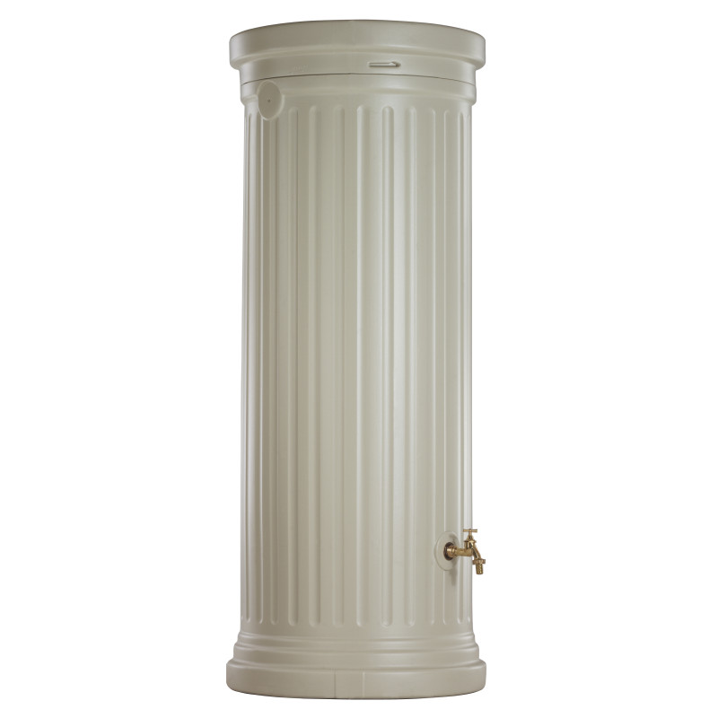 Récupérateur d'eau colonne cylindrique sable 1000 litres avec collecteur  filtrant et robinet